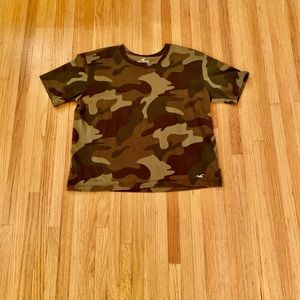 Hollister camouflage top women small cotton